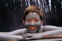 Covered in Mud at Hell's Gate Spa